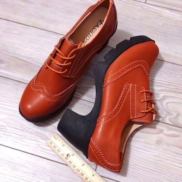 (51-2967) DADAWEN Women's Classic  Mid-Heel Square Toe Oxfords Sz 40 (9.5) - Picture 5 of 14